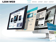 Tablet Screenshot of lionweb.com